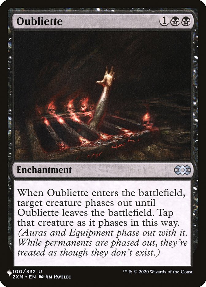 Oubliette [The List] | Cracking-Singles