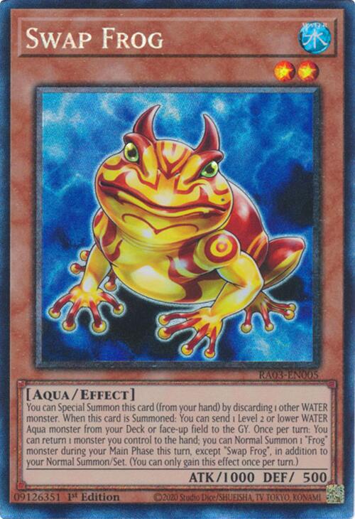 Swap Frog (CR) [RA03-EN005] Prismatic Collector's Rare | Cracking-Singles