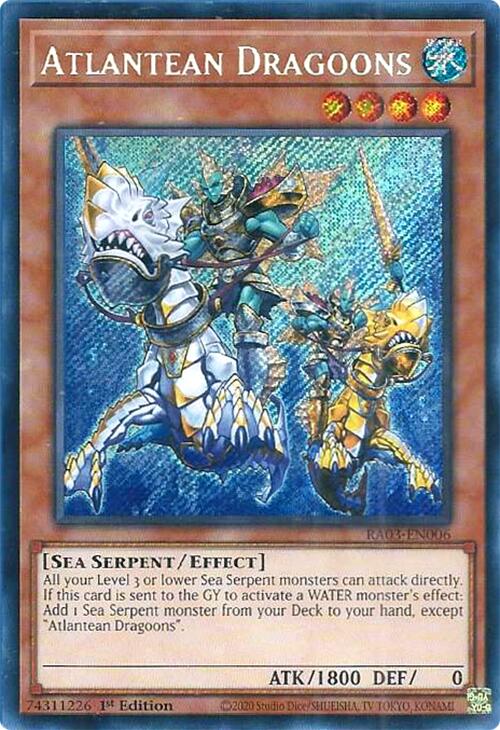 Atlantean Dragoons (Secret Rare) [RA03-EN006] Secret Rare | Cracking-Singles