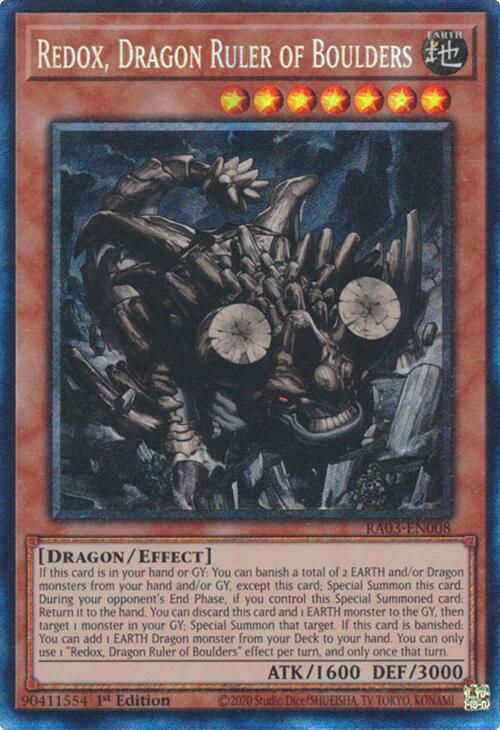 Redox, Dragon Ruler of Boulders (CR) [RA03-EN008] Prismatic Collector's Rare | Cracking-Singles