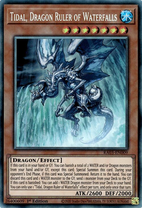 Tidal, Dragon Ruler of Waterfalls (CR) [RA03-EN009] Prismatic Collector's Rare | Cracking-Singles