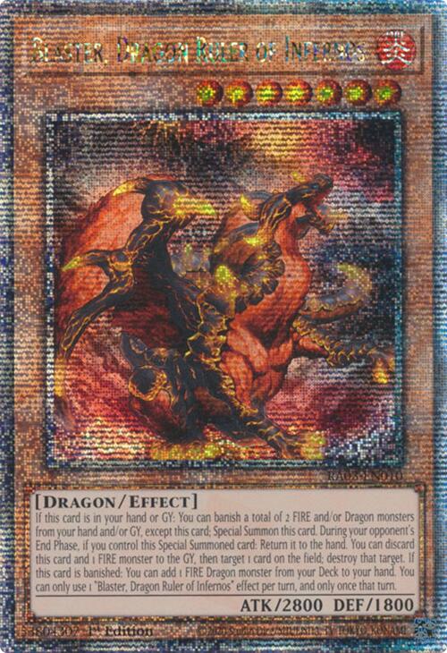 Blaster, Dragon Ruler of Infernos (Quarter Century Secret Rare) [RA03-EN010] Quarter Century Secret Rare | Cracking-Singles