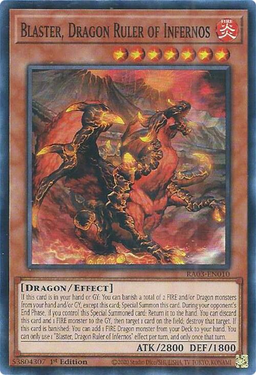 Blaster, Dragon Ruler of Infernos [RA03-EN010] Super Rare | Cracking-Singles