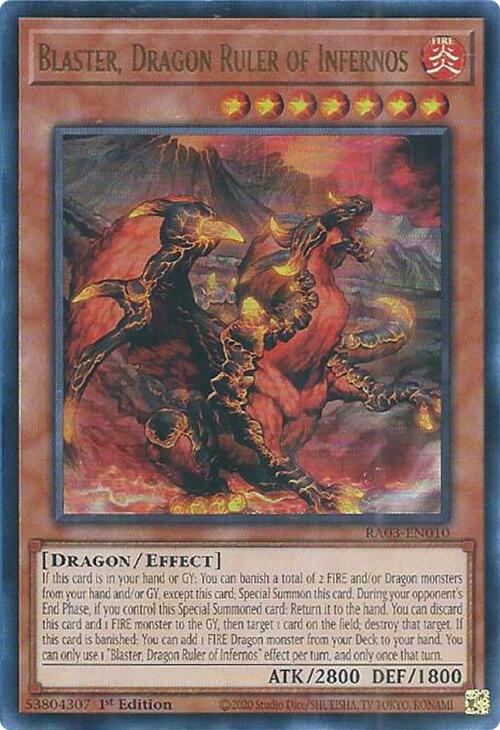 Blaster, Dragon Ruler of Infernos (UR) [RA03-EN010] Ultra Rare | Cracking-Singles