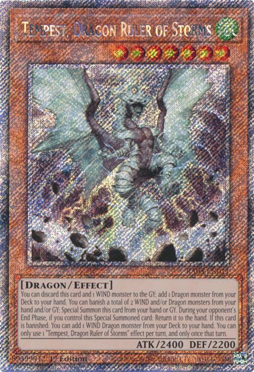 Tempest, Dragon Ruler of Storms (Platinum Secret Rare) [RA03-EN011] Platinum Secret Rare | Cracking-Singles