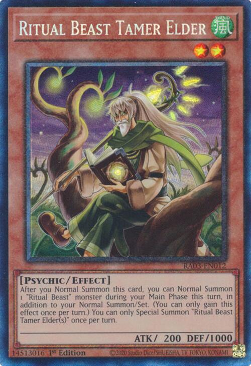 Ritual Beast Tamer Elder (CR) [RA03-EN012] Prismatic Collector's Rare | Cracking-Singles