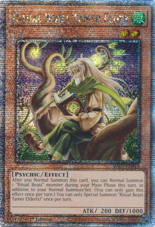 Ritual Beast Tamer Elder (Quarter Century Secret Rare) [RA03-EN012] Quarter Century Secret Rare | Cracking-Singles