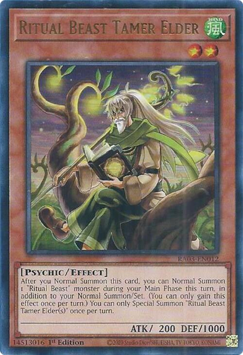 Ritual Beast Tamer Elder (UR) [RA03-EN012] Ultra Rare | Cracking-Singles