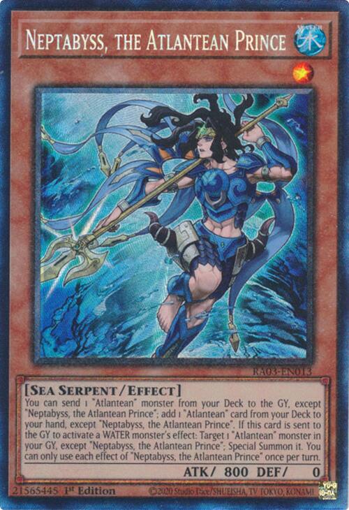 Neptabyss, the Atlantean Prince (CR) [RA03-EN013] Prismatic Collector's Rare | Cracking-Singles