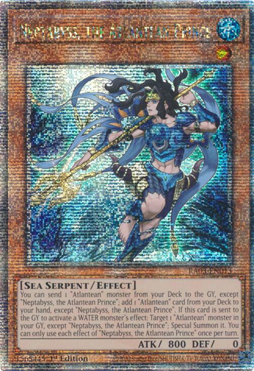 Neptabyss, the Atlantean Prince (Quarter Century Secret Rare) [RA03-EN013] Quarter Century Secret Rare | Cracking-Singles