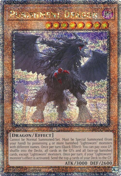 Punishment Dragon (Quarter Century Secret Rare) [RA03-EN015] Quarter Century Secret Rare | Cracking-Singles