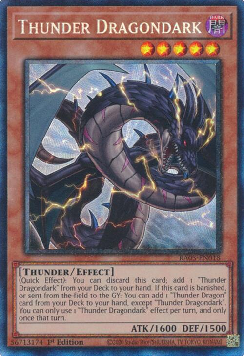 Thunder Dragondark (CR) [RA03-EN018] Prismatic Collector's Rare | Cracking-Singles