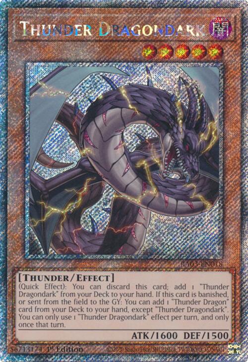 Thunder Dragondark (Platinum Secret Rare) [RA03-EN018] Platinum Secret Rare | Cracking-Singles