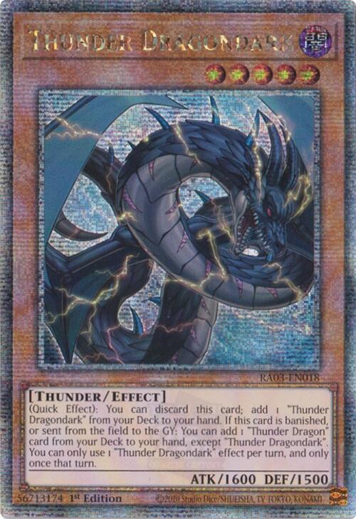 Thunder Dragondark (Quarter Century Secret Rare) [RA03-EN018] Quarter Century Secret Rare | Cracking-Singles