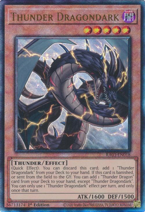 Thunder Dragondark (UTR) [RA03-EN018] Prismatic Ultimate Rare | Cracking-Singles