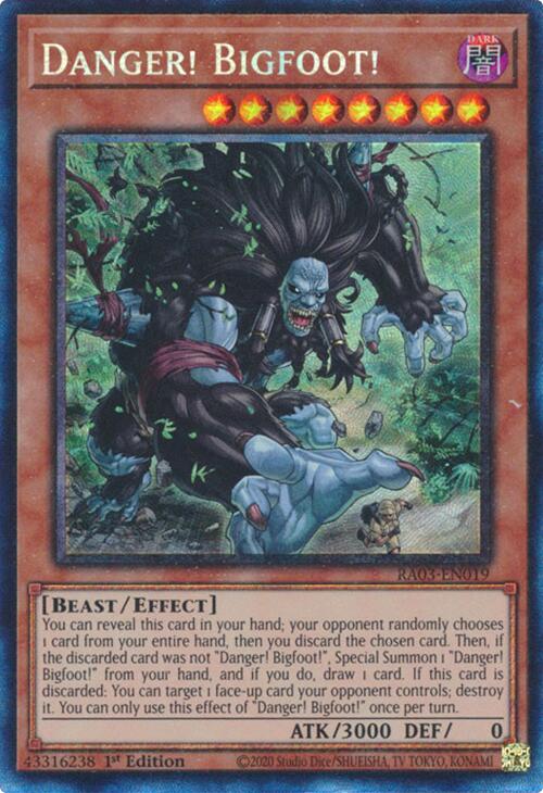 Danger! Bigfoot! (CR) [RA03-EN019] Prismatic Collector's Rare | Cracking-Singles