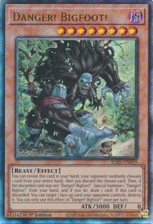 Danger! Bigfoot! (UTR) [RA03-EN019] Prismatic Ultimate Rare | Cracking-Singles