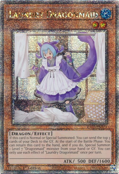 Laundry Dragonmaid (Quarter Century Secret Rare) [RA03-EN021] Quarter Century Secret Rare | Cracking-Singles