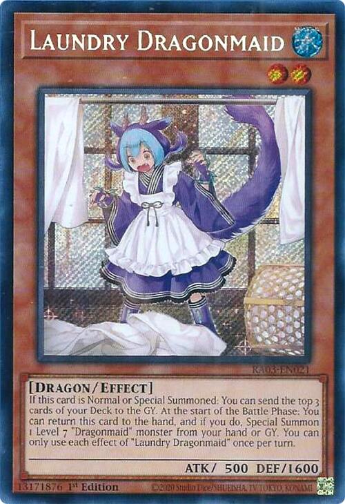 Laundry Dragonmaid (Secret Rare) [RA03-EN021] Secret Rare | Cracking-Singles