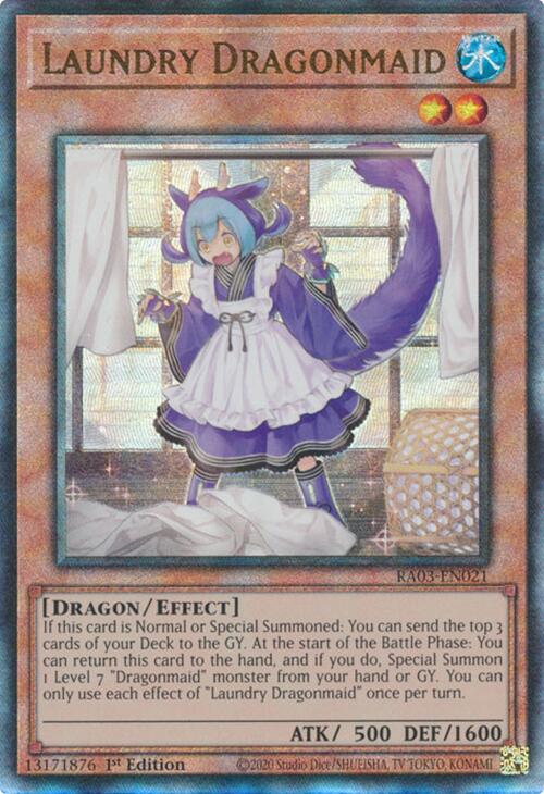 Laundry Dragonmaid (UTR) [RA03-EN021] Prismatic Ultimate Rare | Cracking-Singles