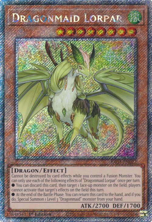 Dragonmaid Lorpar (Platinum Secret Rare) [RA03-EN022] Platinum Secret Rare | Cracking-Singles