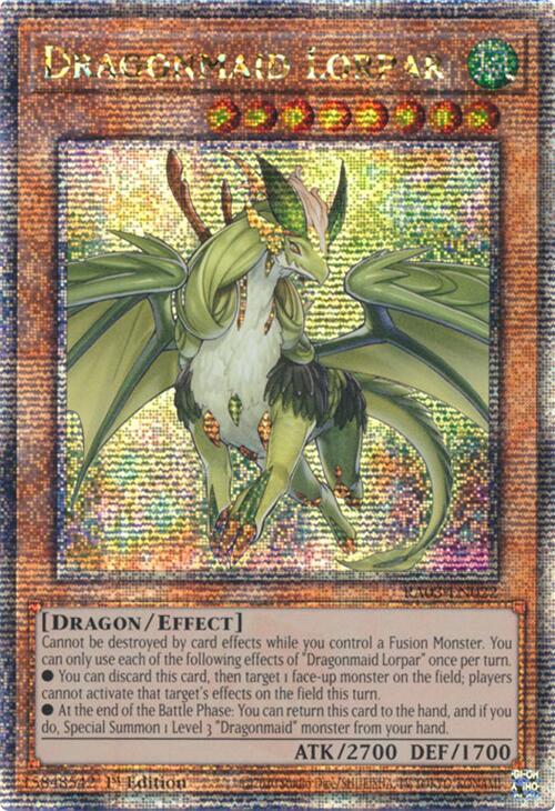 Dragonmaid Lorpar (Quarter Century Secret Rare) [RA03-EN022] Quarter Century Secret Rare | Cracking-Singles