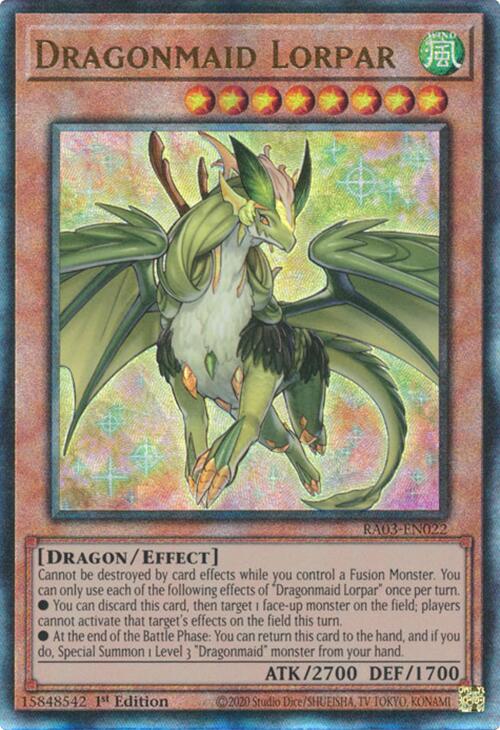 Dragonmaid Lorpar (UTR) [RA03-EN022] Prismatic Ultimate Rare | Cracking-Singles