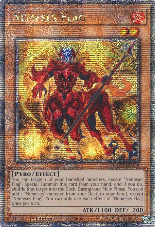 Nemeses Flag (Quarter Century Secret Rare) [RA03-EN024] Quarter Century Secret Rare | Cracking-Singles