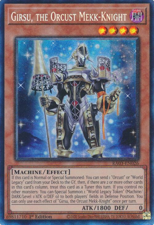 Girsu, the Orcust Mekk-Knight (CR) [RA03-EN026] Prismatic Collector's Rare | Cracking-Singles