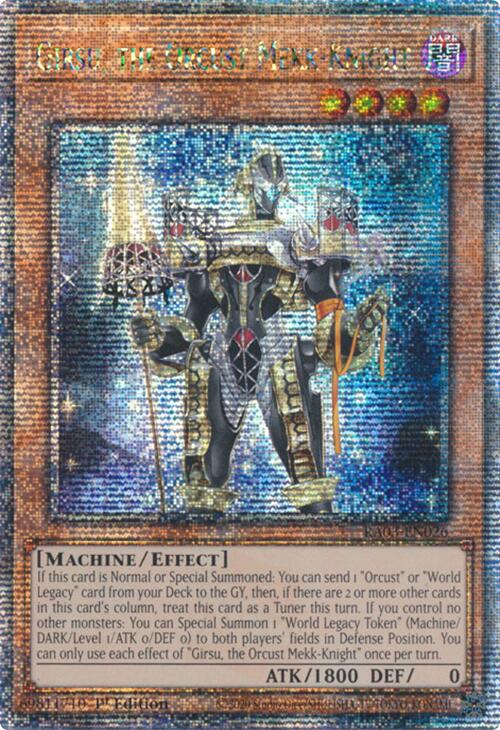 Girsu, the Orcust Mekk-Knight (Quarter Century Secret Rare) [RA03-EN026] Quarter Century Secret Rare | Cracking-Singles