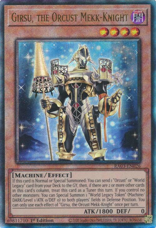 Girsu, the Orcust Mekk-Knight (UTR) [RA03-EN026] Prismatic Ultimate Rare | Cracking-Singles