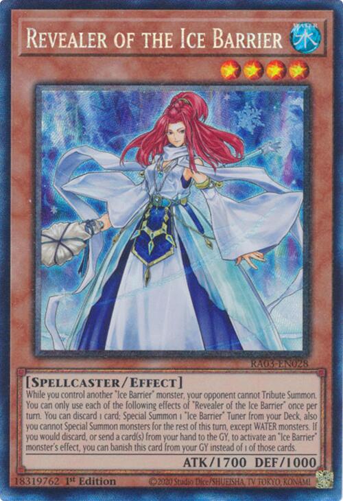 Revealer of the Ice Barrier (CR) [RA03-EN028] Prismatic Collector's Rare | Cracking-Singles