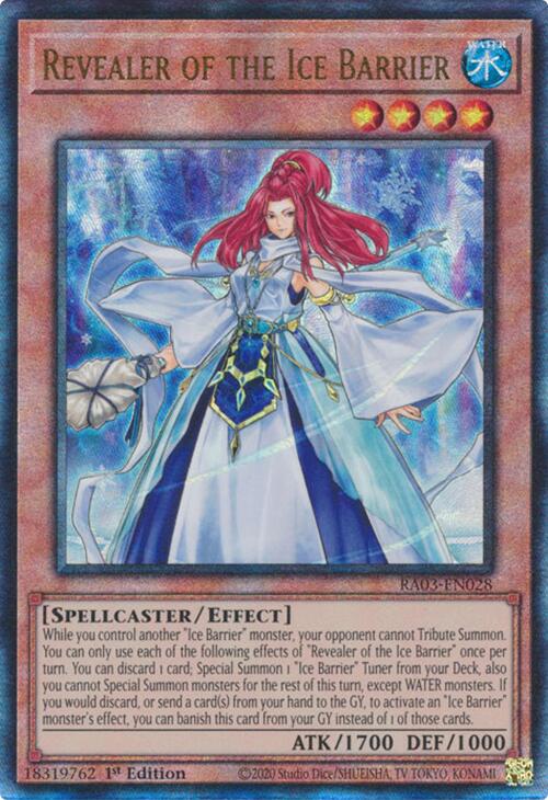 Revealer of the Ice Barrier (UTR) [RA03-EN028] Prismatic Ultimate Rare | Cracking-Singles