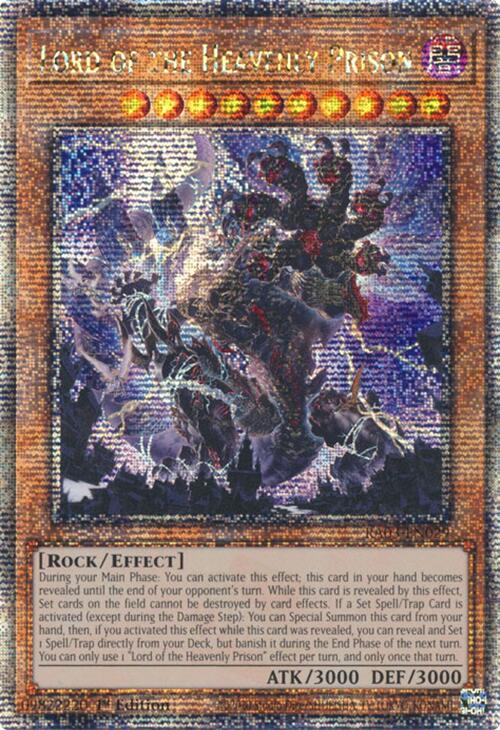 Lord of the Heavenly Prison (Quarter Century Secret Rare) [RA03-EN029] Quarter Century Secret Rare | Cracking-Singles