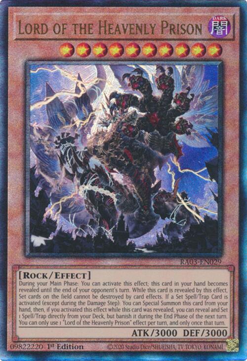 Lord of the Heavenly Prison (UTR) [RA03-EN029] Prismatic Ultimate Rare | Cracking-Singles