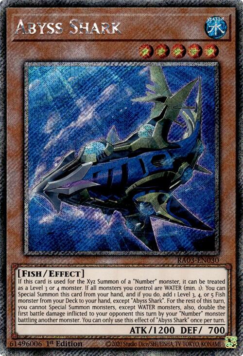 Abyss Shark (Platinum Secret Rare) [RA03-EN030] Platinum Secret Rare | Cracking-Singles