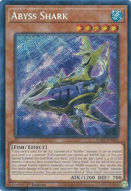 Abyss Shark (Secret Rare) [RA03-EN030] Secret Rare | Cracking-Singles