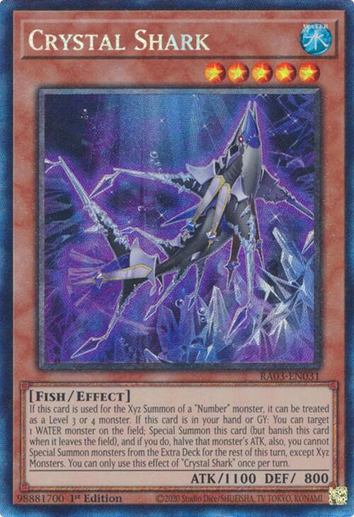 Crystal Shark (CR) [RA03-EN031] Prismatic Collector's Rare | Cracking-Singles