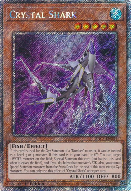 Crystal Shark (Platinum Secret Rare) [RA03-EN031] Platinum Secret Rare | Cracking-Singles