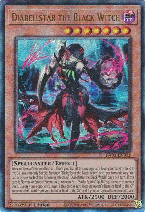 Diabellstar the Black Witch (UTR) [RA03-EN032] Prismatic Ultimate Rare | Cracking-Singles