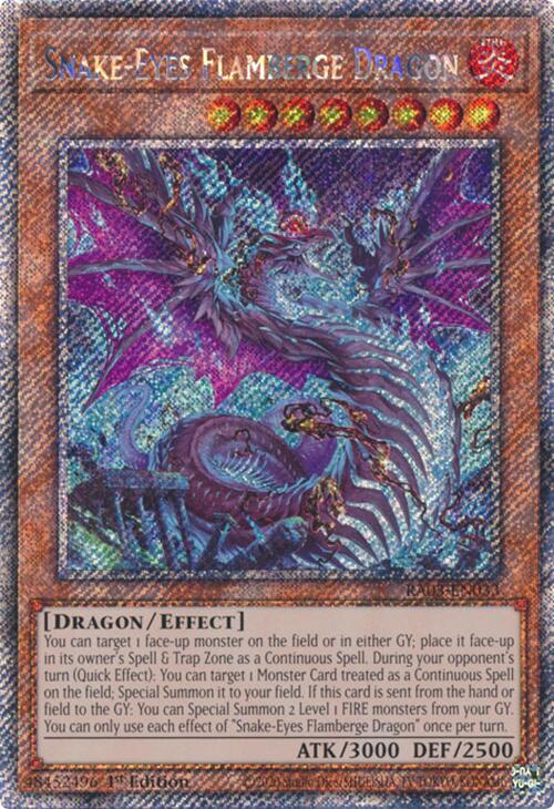 Snake-Eyes Flamberge Dragon (Platinum Secret Rare) [RA03-EN033] Platinum Secret Rare | Cracking-Singles