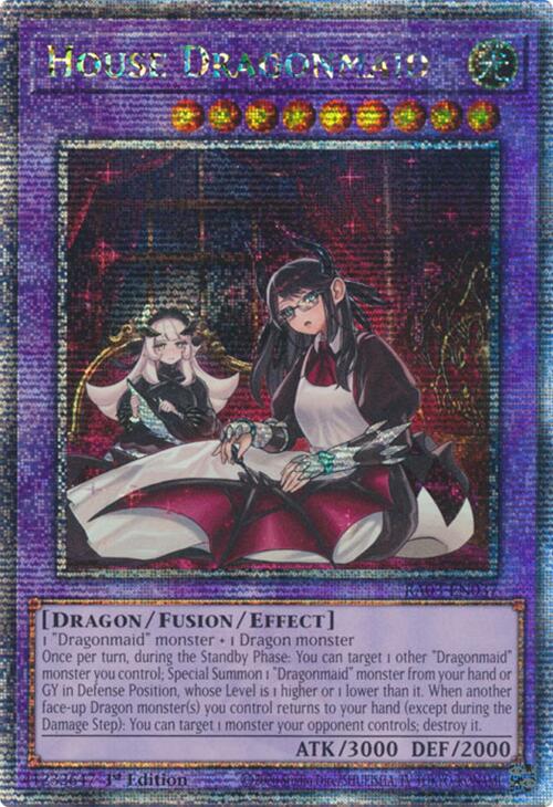 House Dragonmaid (Alternate Art) (Quarter Century Secret Rare) [RA03-EN037] Quarter Century Secret Rare | Cracking-Singles