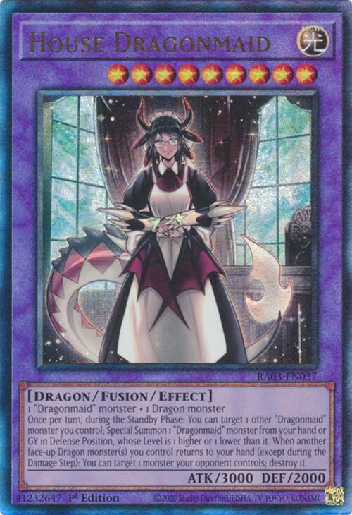 House Dragonmaid (UTR) [RA03-EN037] Prismatic Ultimate Rare | Cracking-Singles