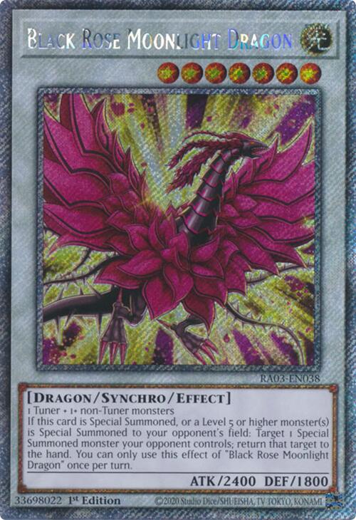 Black Rose Moonlight Dragon (Platinum Secret Rare) [RA03-EN038] Platinum Secret Rare | Cracking-Singles