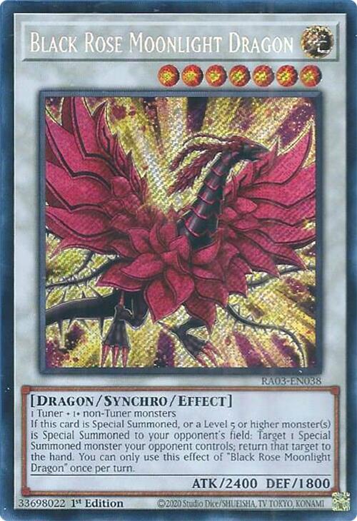 Black Rose Moonlight Dragon (Secret Rare) [RA03-EN038] Secret Rare | Cracking-Singles