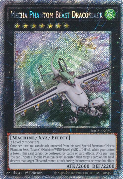 Mecha Phantom Beast Dracossack (Platinum Secret Rare) [RA03-EN039] Platinum Secret Rare | Cracking-Singles