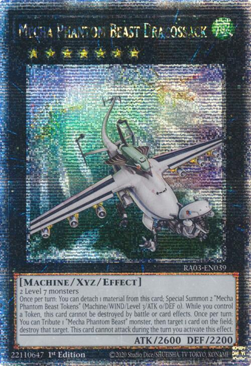 Mecha Phantom Beast Dracossack (Quarter Century Secret Rare) [RA03-EN039] Quarter Century Secret Rare | Cracking-Singles