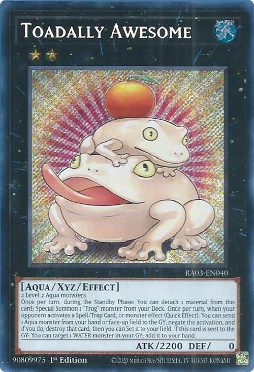 Toadally Awesome (Secret Rare) [RA03-EN040] Secret Rare | Cracking-Singles