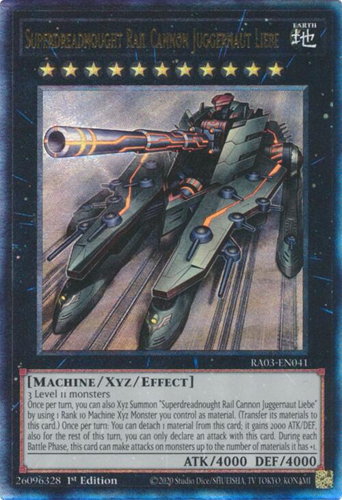 Superdreadnought Rail Cannon Juggernaut Liebe (UTR) [RA03-EN041] Prismatic Ultimate Rare | Cracking-Singles