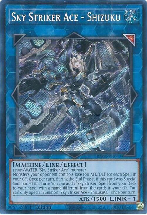 Sky Striker Ace - Shizuku (Secret Rare) [RA03-EN043] Secret Rare | Cracking-Singles